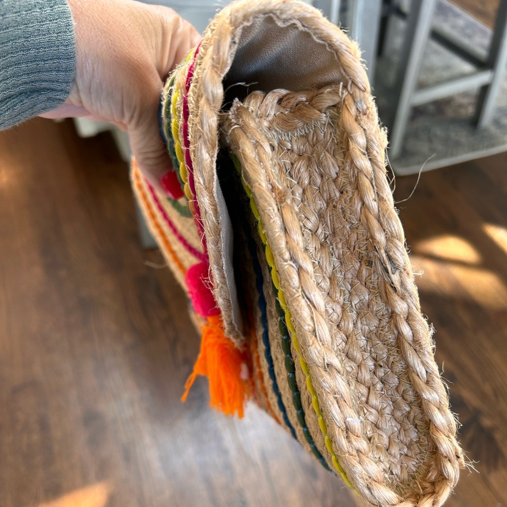 Rainbow Straw Clutch - image 4